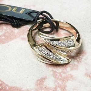 NWT Noir Sacajawea Statement‎ Ring 18K Gold Plated 7.5 Arrows Southwestern